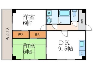 グリーンヒルトミタの物件間取画像